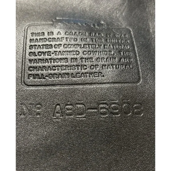 Vintage Coach Tourist Pouch Passport Hipster Crossbody #6908 – Black Leather - Picture 10 of 11